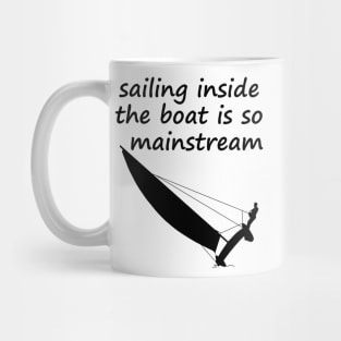 Sailing Inside The Boat - catamaran sailing Mug